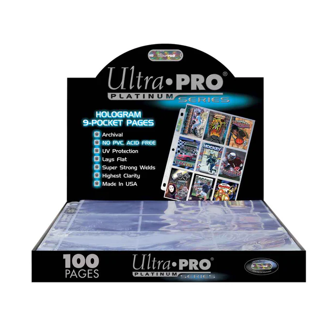 Ultra Pro Platinum Series 9 Pocket Pages (100ct)